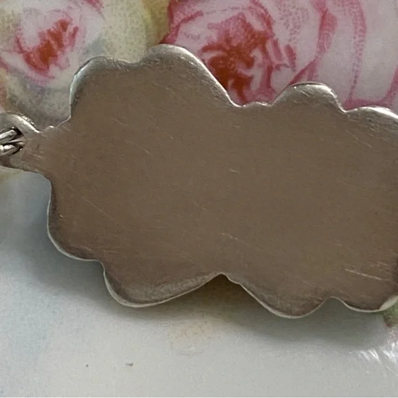 Vintage Tribal Onyx & Sterling Pendant - Picture 6 of 7